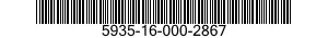 5935-16-000-2867 CONNECTOR,RECEPTACLE,ELECTRICAL 5935160002867 160002867