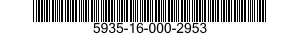 5935-16-000-2953 CONNECTOR,RECEPTACLE,ELECTRICAL 5935160002953 160002953