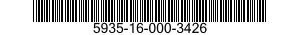 5935-16-000-3426 CONNECTOR,PLUG,ELECTRICAL 5935160003426 160003426