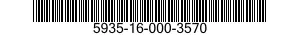 5935-16-000-3570 CONNECTOR,PLUG,ELECTRICAL 5935160003570 160003570