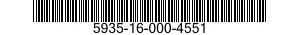5935-16-000-4551 CONNECTOR,RECEPTACLE,ELECTRICAL 5935160004551 160004551