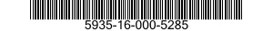 5935-16-000-5285 CONNECTOR,PLUG,ELECTRICAL 5935160005285 160005285