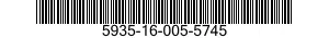 5935-16-005-5745 CONNECTOR,RECEPTACLE,ELECTRICAL 5935160055745 160055745