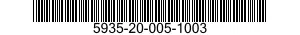 5935-20-005-1003 CONNECTOR,RECEPTACLE,ELECTRICAL 5935200051003 200051003