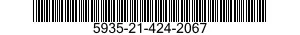 5935-21-424-2067 CONNECTOR,RECEPTACLE,ELECTRICAL 5935214242067 214242067