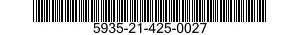 5935-21-425-0027 CONNECTOR,PLUG,ELECTRICAL 5935214250027 214250027