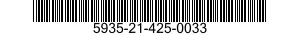 5935-21-425-0033 CONNECTOR,PLUG,ELECTRICAL 5935214250033 214250033