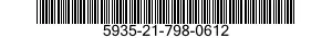 5935-21-798-0612 CONNECTOR,PLUG,ELECTRICAL 5935217980612 217980612