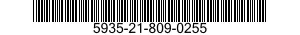 5935-21-809-0255 CONNECTOR,PLUG,ELECTRICAL 5935218090255 218090255