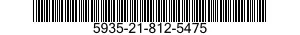 5935-21-812-5475 CONNECTOR,PLUG,ELECTRICAL 5935218125475 218125475