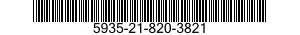 5935-21-820-3821 CONNECTOR,PLUG,ELECTRICAL 5935218203821 218203821