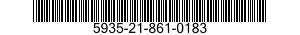 5935-21-861-0183 CONNECTOR,PLUG,ELECTRICAL 5935218610183 218610183