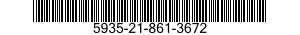 5935-21-861-3672 CONNECTOR,PLUG,ELECTRICAL 5935218613672 218613672