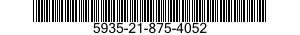 5935-21-875-4052 CONNECTOR,PLUG,ELECTRICAL 5935218754052 218754052