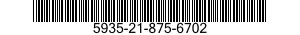 5935-21-875-6702 CONNECTOR,PLUG,ELECTRICAL 5935218756702 218756702