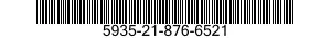 5935-21-876-6521 CONNECTOR,RECEPTACLE,ELECTRICAL 5935218766521 218766521