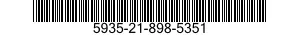 5935-21-898-5351 CONNECTOR,PLUG,ELECTRICAL 5935218985351 218985351