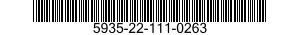 5935-22-111-0263 CONNECTOR,PLUG,ELECTRICAL 5935221110263 221110263