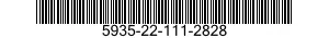 5935-22-111-2828 CONNECTOR,PLUG,ELECTRICAL 5935221112828 221112828
