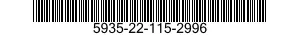 5935-22-115-2996 CABLE ASSEMBLY,SPECIAL PURPOSE,ELECTRICAL 5935221152996 221152996