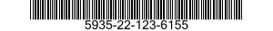 5935-22-123-6155 CONNECTOR,RECEPTACLE,ELECTRICAL 5935221236155 221236155