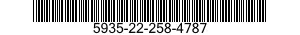 5935-22-258-4787 CONNECTOR,PLUG,ELECTRICAL 5935222584787 222584787