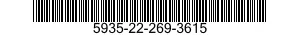 5935-22-269-3615 SOCKET,PLUG-IN ELECTRONIC COMPONENTS 5935222693615 222693615