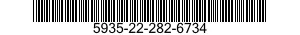 5935-22-282-6734 CONNECTOR,PLUG,ELECTRICAL 5935222826734 222826734