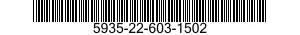5935-22-603-1502 CONNECTOR,PLUG,ELECTRICAL 5935226031502 226031502