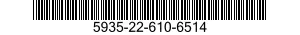 5935-22-610-6514 PLUG,END SEAL,ELECTRICAL CONNECTOR 5935226106514 226106514