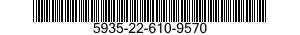 5935-22-610-9570 CONNECTOR,PLUG,ELECTRICAL 5935226109570 226109570