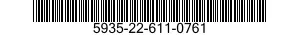 5935-22-611-0761 SOCKET,PLUG-IN ELECTRONIC COMPONENTS 5935226110761 226110761