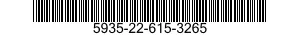 5935-22-615-3265 CONNECTOR,RECEPTACLE,ELECTRICAL 5935226153265 226153265