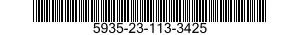 5935-23-113-3425 CABLE SOCKET 2,5/4 5935231133425 231133425