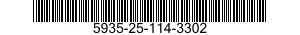 5935-25-114-3302 CONNECTOR,PLUG,ELECTRICAL 5935251143302 251143302