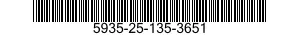 5935-25-135-3651 CONNECTOR,RECEPTACLE,ELECTRICAL 5935251353651 251353651