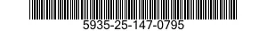 5935-25-147-0795 CLAMP,CABLE,ELECTRICAL CONNECTOR 5935251470795 251470795