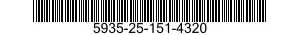 5935-25-151-4320 CONNECTOR,RECEPTACLE,ELECTRICAL 5935251514320 251514320