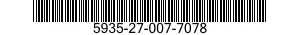 5935-27-007-7078 SOCKET ASSEMBLY,PLUG-IN ELECTRONIC COMPONENTS 5935270077078 270077078