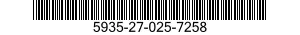 5935-27-025-7258 CONNECTOR BODY,PLUG,ELECTRICAL 5935270257258 270257258