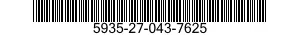 5935-27-043-7625 CONNECTOR,RECEPTACLE,ELECTRICAL 5935270437625 270437625
