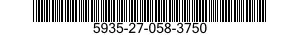 5935-27-058-3750 CONNECTOR,RECEPTACLE,ELECTRICAL 5935270583750 270583750