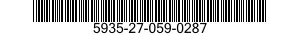 5935-27-059-0287 CONNECTOR,PLUG,ELECTRICAL 5935270590287 270590287