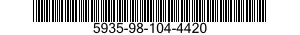 5935-98-104-4420 PLATE,RETAINING,ELECTRICAL CONNECTOR 5935981044420 981044420