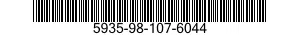 5935-98-107-6044 CONNECTOR,RECEPTACLE,ELECTRICAL 5935981076044 981076044