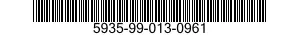 5935-99-013-0961 CONNECTOR,PLUG,ELECTRICAL 5935990130961 990130961