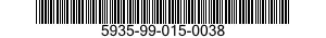 5935-99-015-0038 CONNECTOR,PLUG,ELECTRICAL 5935990150038 990150038