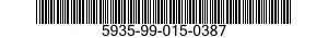 5935-99-015-0387 CONNECTOR,RECEPTACLE,ELECTRICAL 5935990150387 990150387