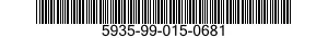 5935-99-015-0681 CONNECTOR,RECEPTACLE,ELECTRICAL 5935990150681 990150681