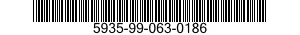 5935-99-063-0186 CONNECTOR,PLUG,ELECTRICAL 5935990630186 990630186